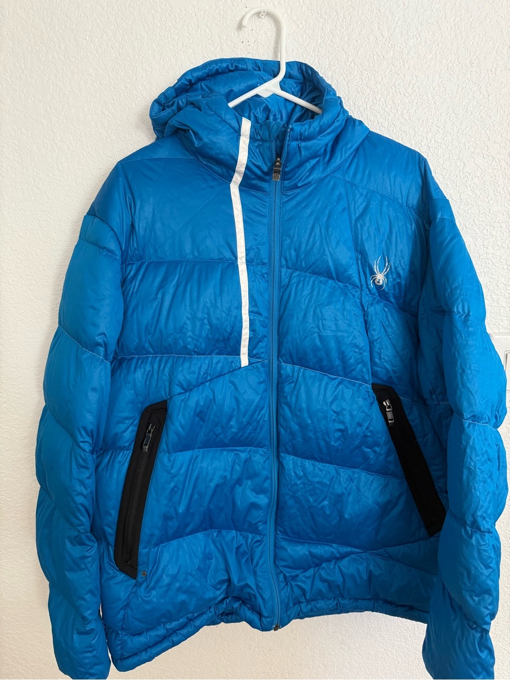 Blue Spyder Hooded Puffer Jacket xl